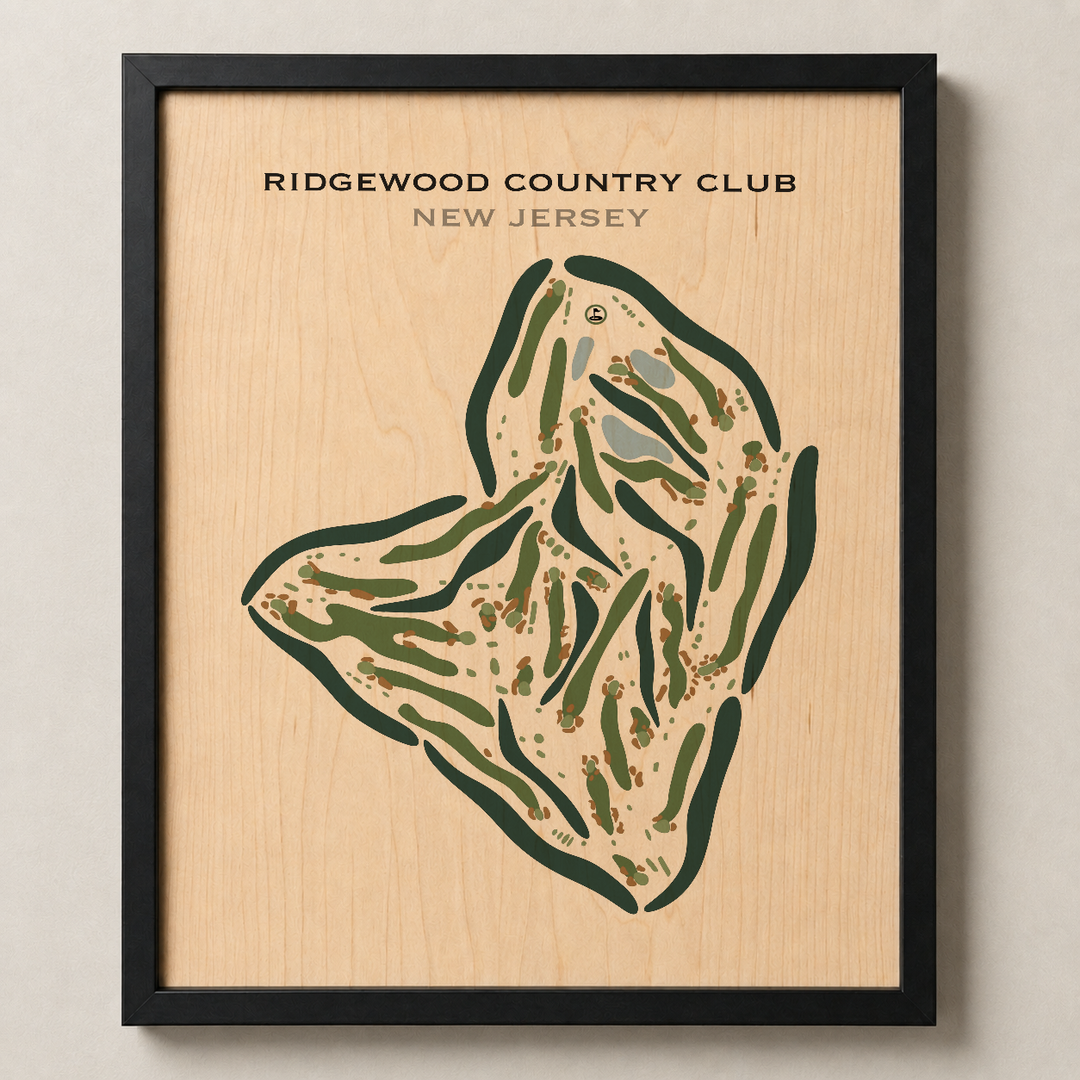 Ridgewood Country Club, New Jersey - Printed Golf Courses