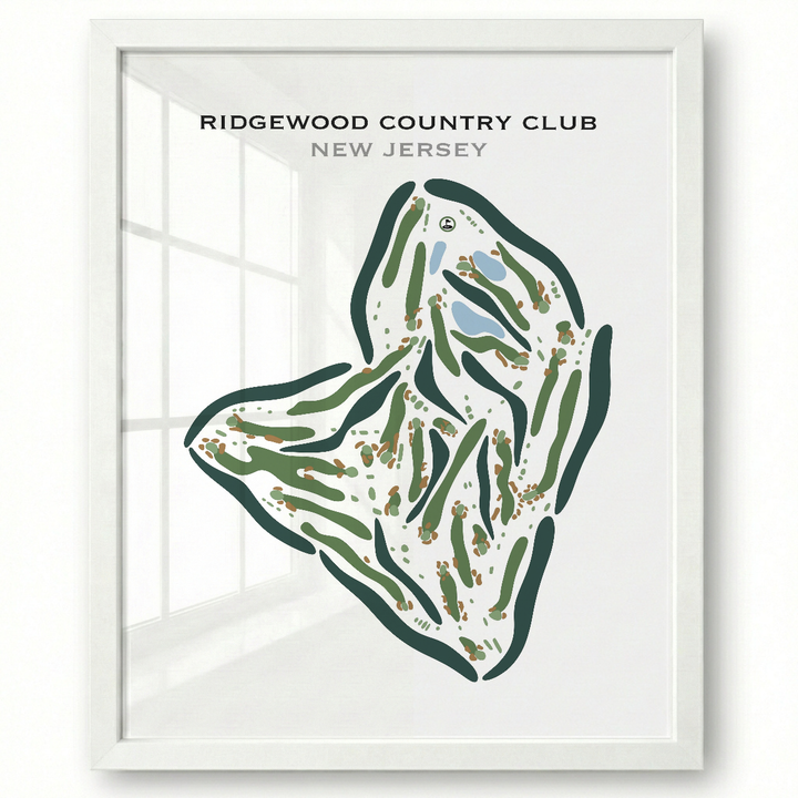 Ridgewood Country Club, New Jersey - Printed Golf Courses