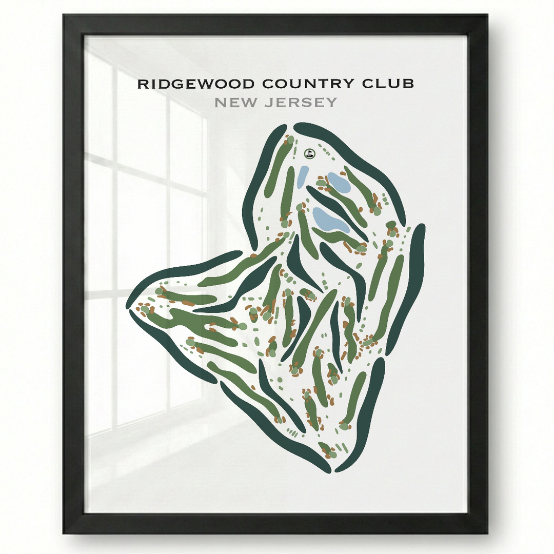 Ridgewood Country Club, New Jersey - Printed Golf Courses