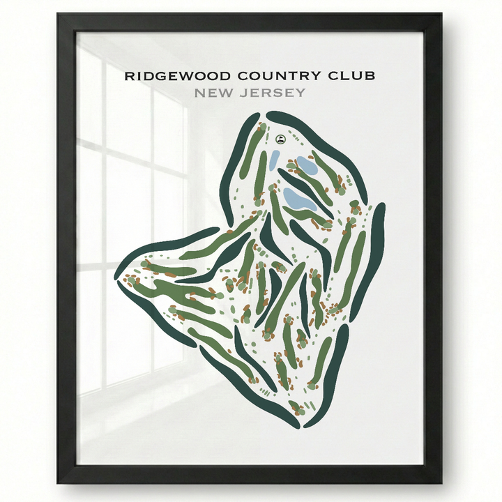 Ridgewood Country Club, New Jersey - Printed Golf Courses