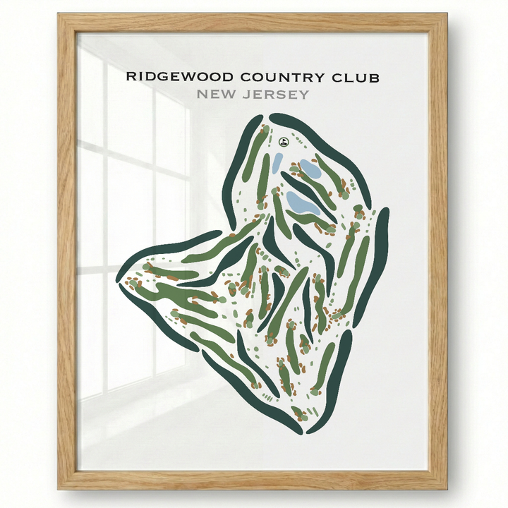 Ridgewood Country Club, New Jersey - Printed Golf Courses