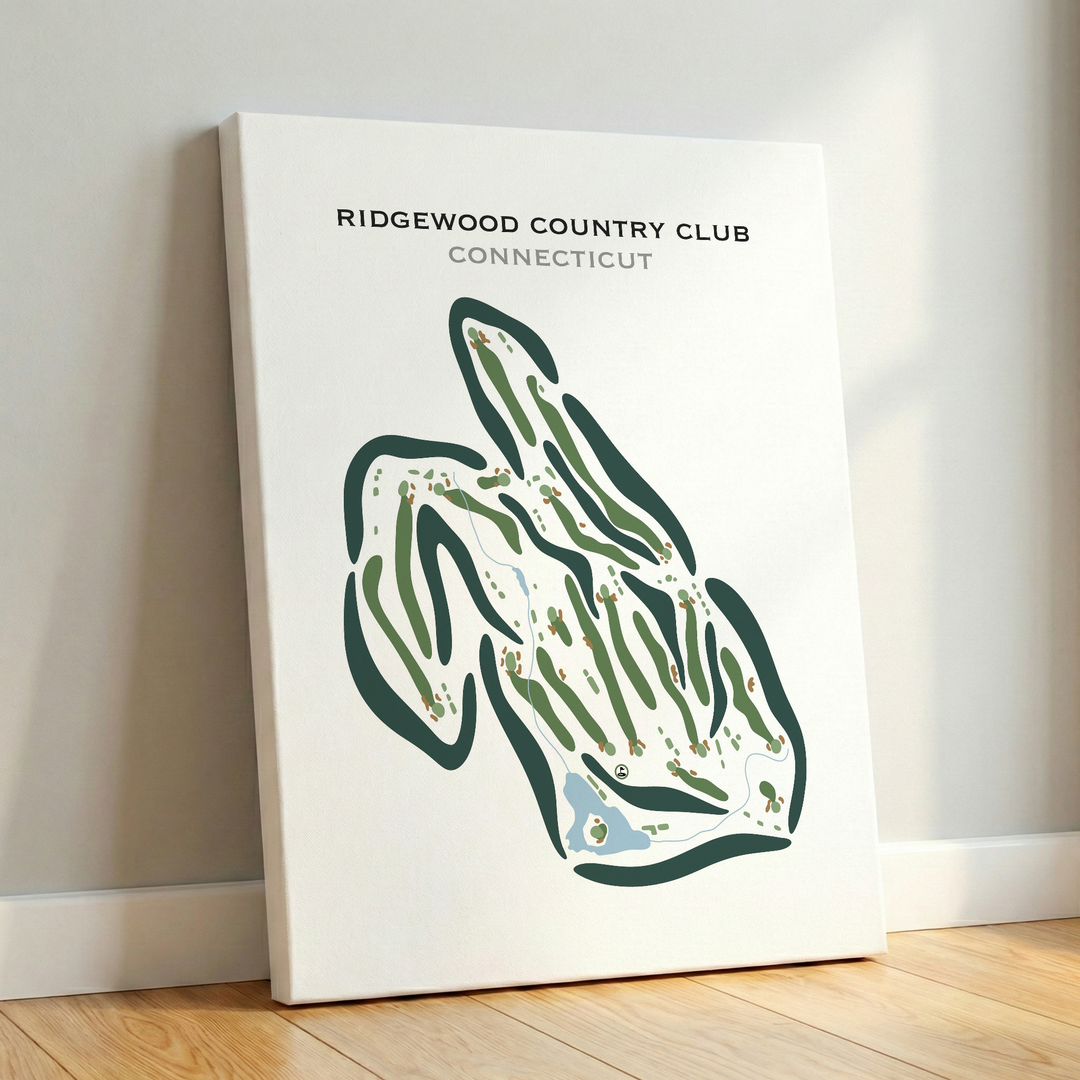 Ridgewood Country Club, Connecticut - Printed Golf Courses