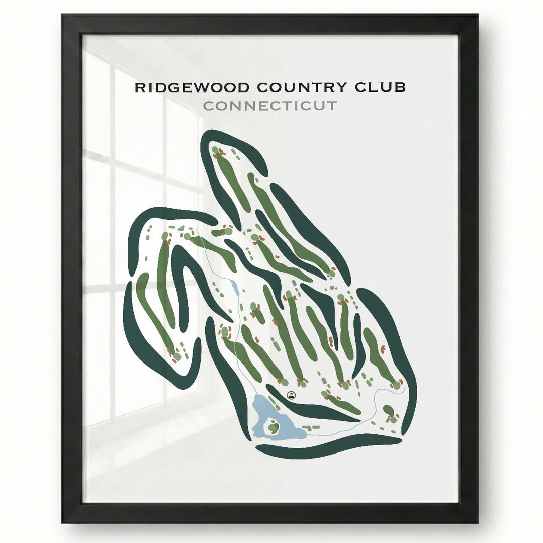 Ridgewood Country Club, Connecticut - Printed Golf Courses