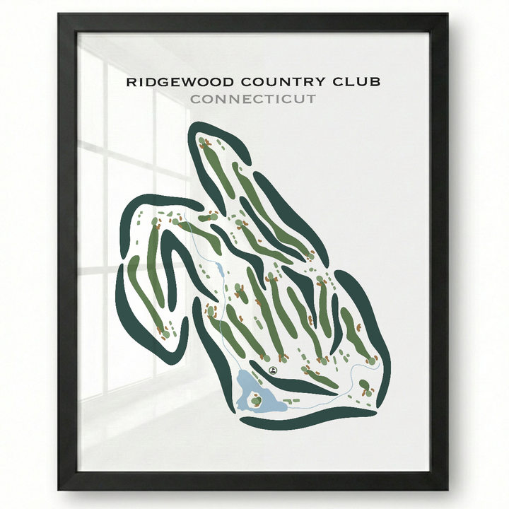 Ridgewood Country Club, Connecticut - Printed Golf Courses
