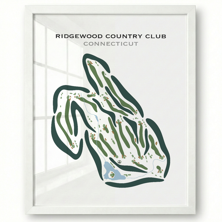 Ridgewood Country Club, Connecticut - Printed Golf Courses