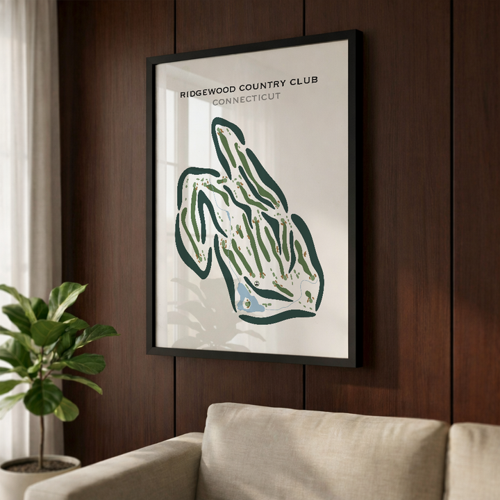 Ridgewood Country Club, Connecticut - Printed Golf Courses