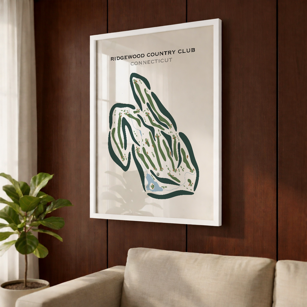 Ridgewood Country Club, Connecticut - Printed Golf Courses