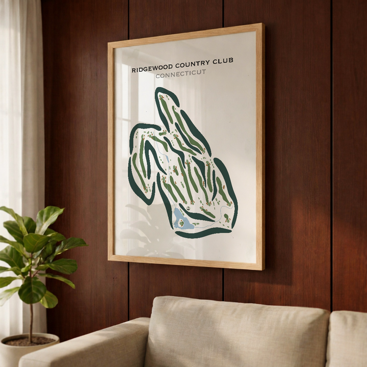 Ridgewood Country Club, Connecticut - Printed Golf Courses