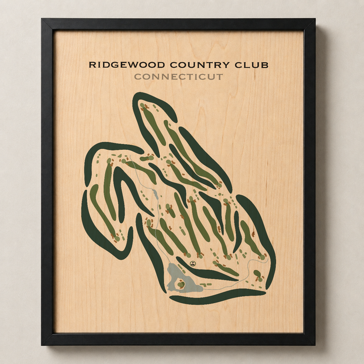Ridgewood Country Club, Connecticut - Printed Golf Courses
