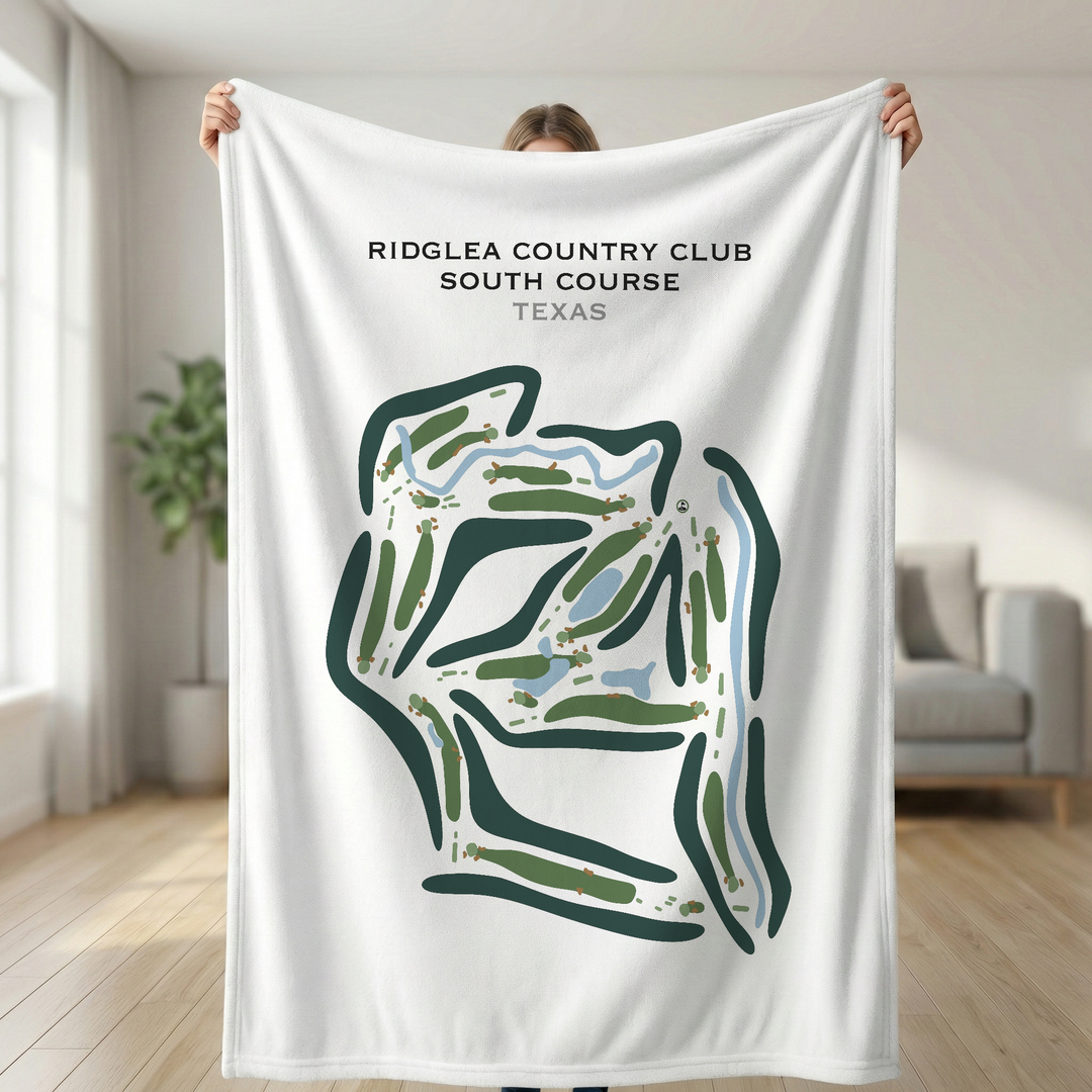 Ridglea Country Club, South Course, Texas - Printed Golf Course