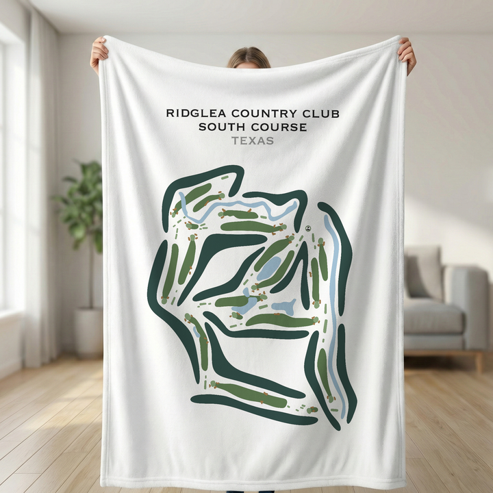Ridglea Country Club, South Course, Texas - Printed Golf Course