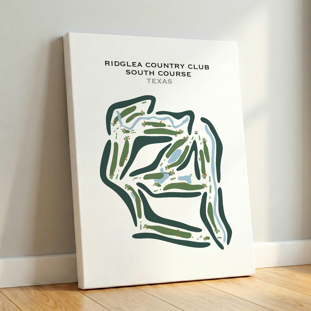 Ridglea Country Club, South Course, Texas - Printed Golf Course