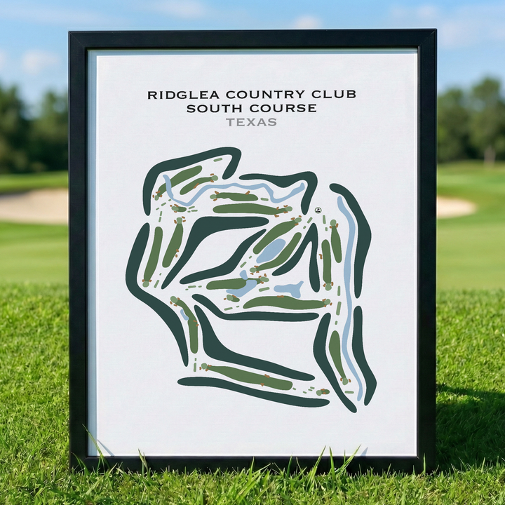 Ridglea Country Club, South Course, Texas - Printed Golf Course
