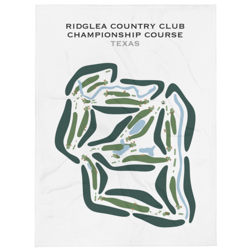 Ridglea Country Club - Championship Golf Course, Texas - Printed Golf Courses