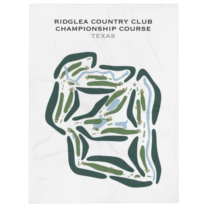 Ridglea Country Club - Championship Golf Course, Texas - Printed Golf Courses