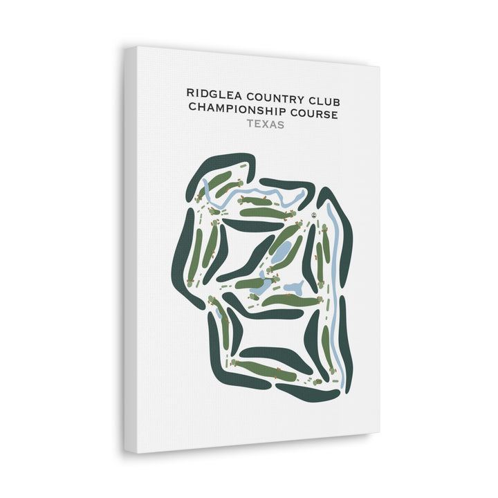 Ridglea Country Club - Championship Golf Course, Texas - Printed Golf Courses