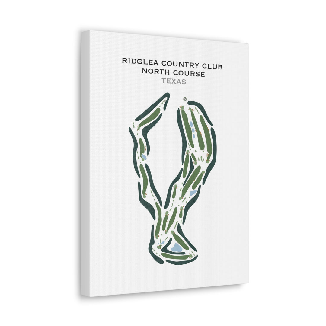 Ridglea Country Club, North Course, Texas - Printed Golf Course