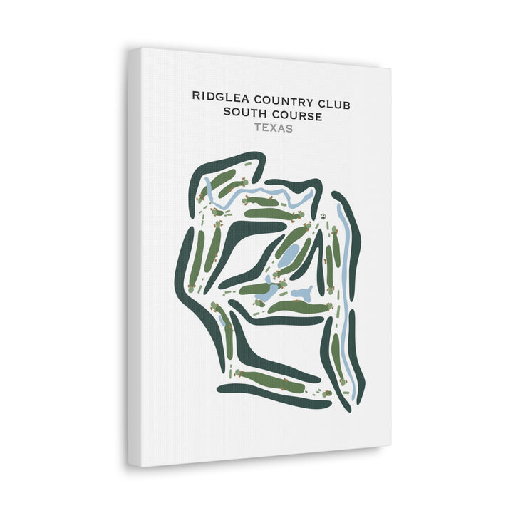 Ridglea Country Club, South Course, Texas - Printed Golf Course