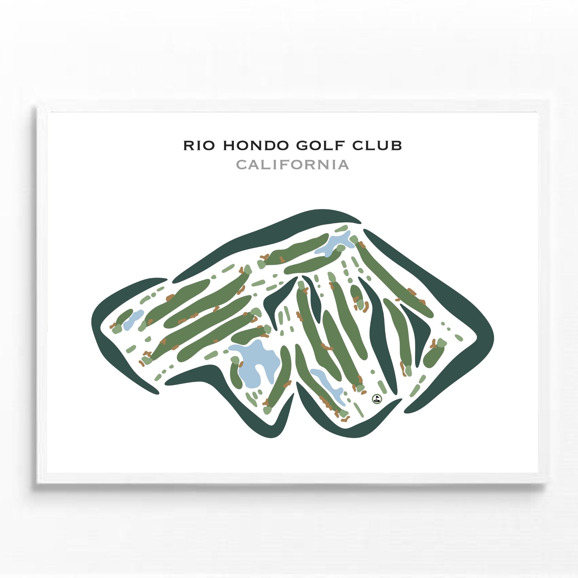 Buy the best printed golf course Rio Hondo Golf Club, California Golf