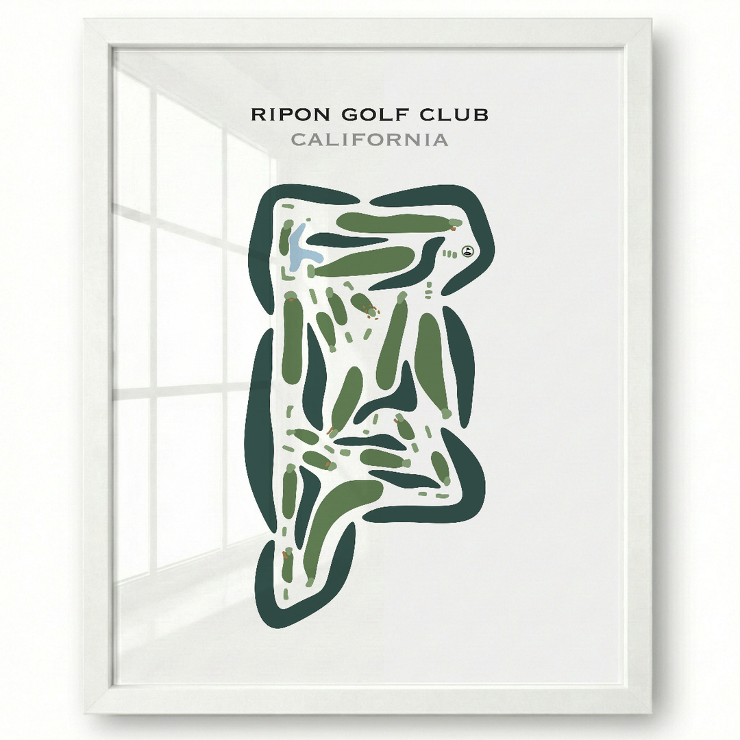 Ripon Golf Club, California - Printed Golf Courses
