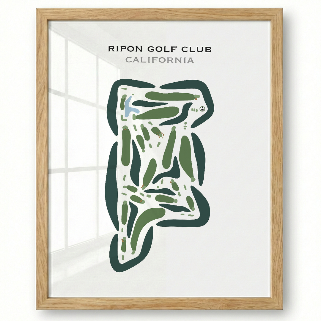 Ripon Golf Club, California - Printed Golf Courses