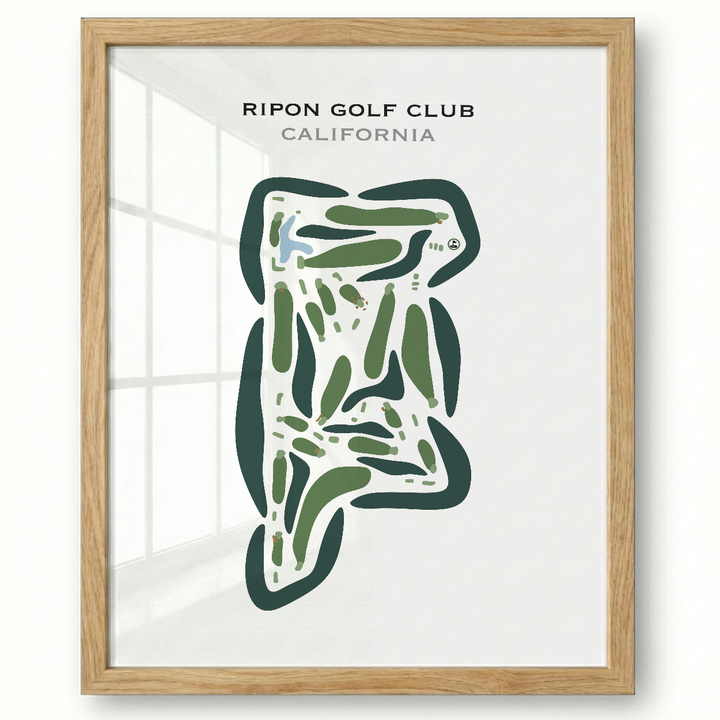 Ripon Golf Club, California - Printed Golf Courses