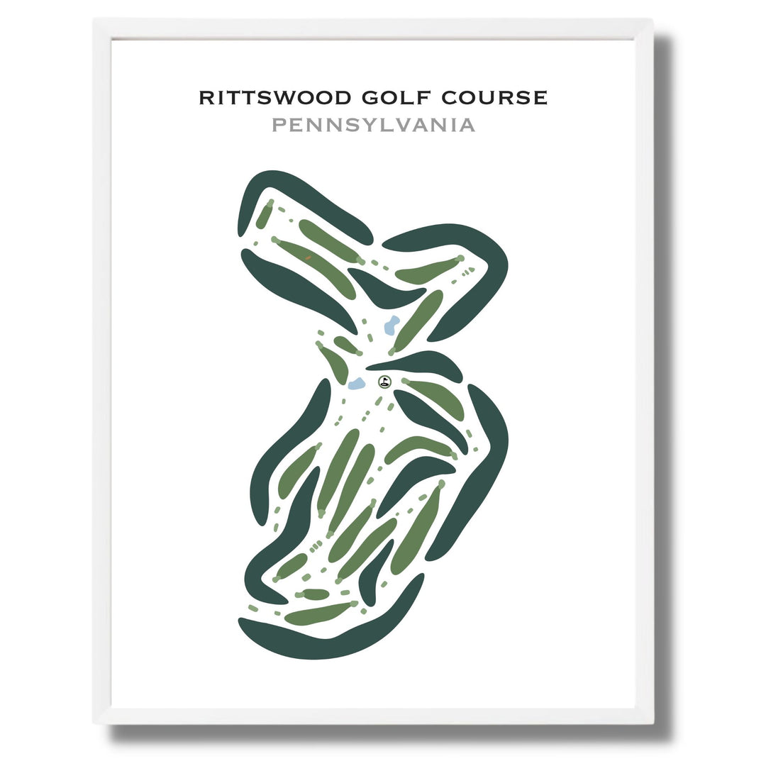 Rittswood Golf Course, Pennsylvania - Printed Golf Courses