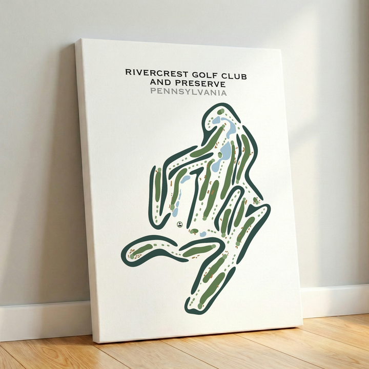 RiverCrest Golf Club & Preserve, Pennsylvania - Printed Golf Courses