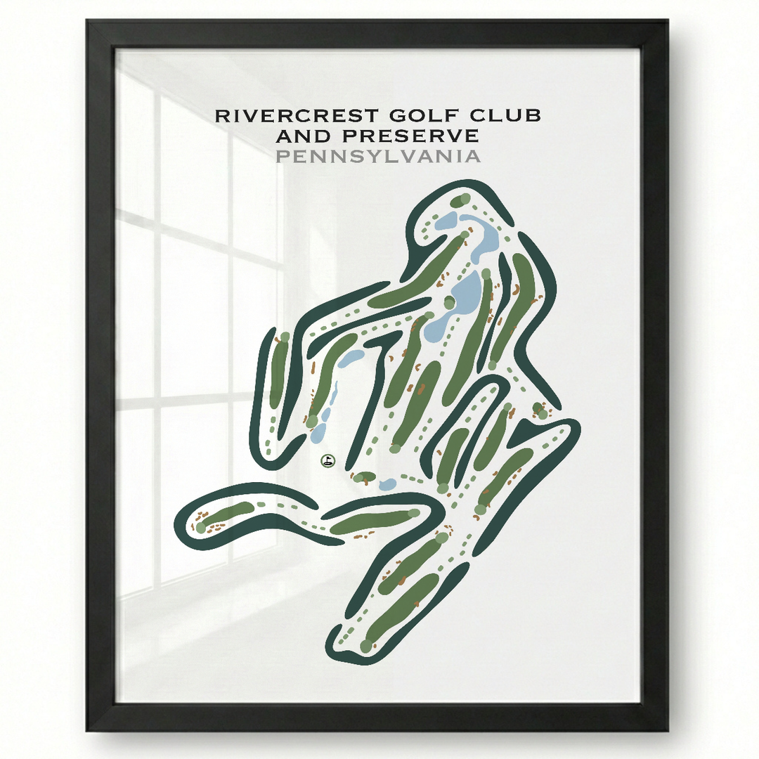 RiverCrest Golf Club & Preserve, Pennsylvania - Printed Golf Courses