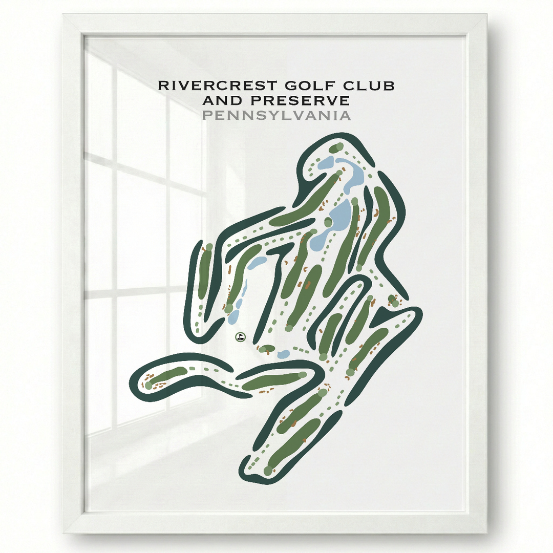 RiverCrest Golf Club & Preserve, Pennsylvania - Printed Golf Courses