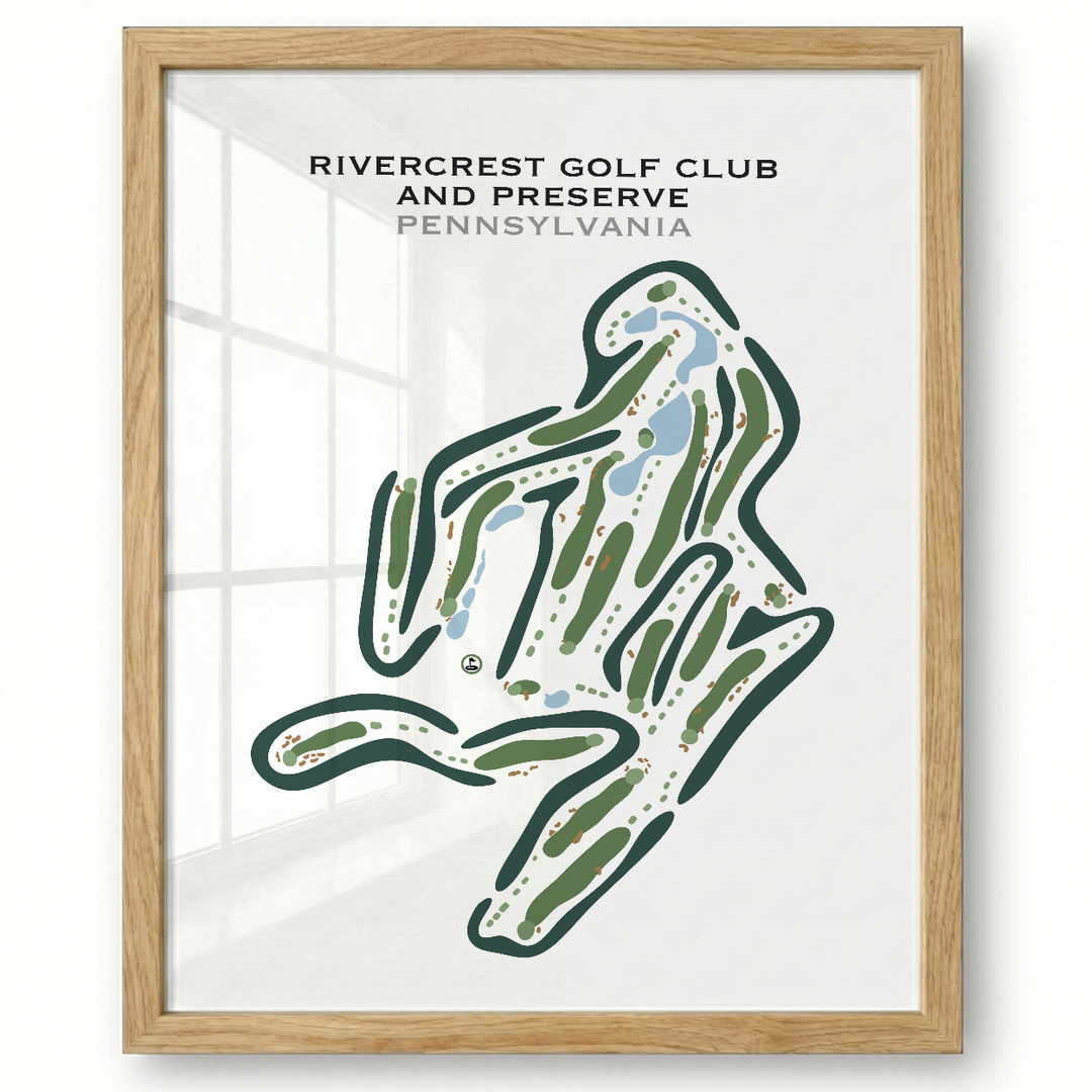 RiverCrest Golf Club & Preserve, Pennsylvania - Printed Golf Courses