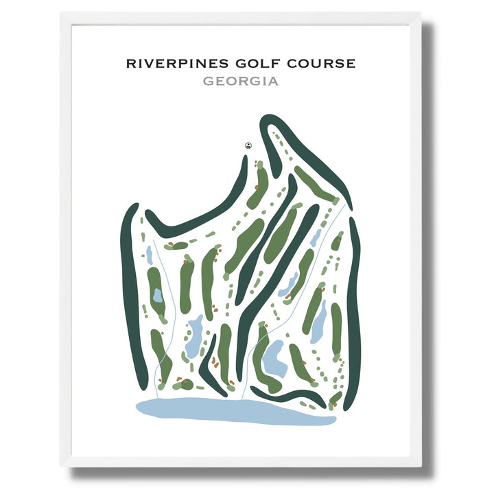 RiverPines Golf Course, Georgia - Printed Golf Courses
