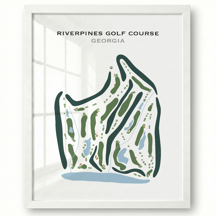 RiverPines Golf Course, Georgia - Printed Golf Courses