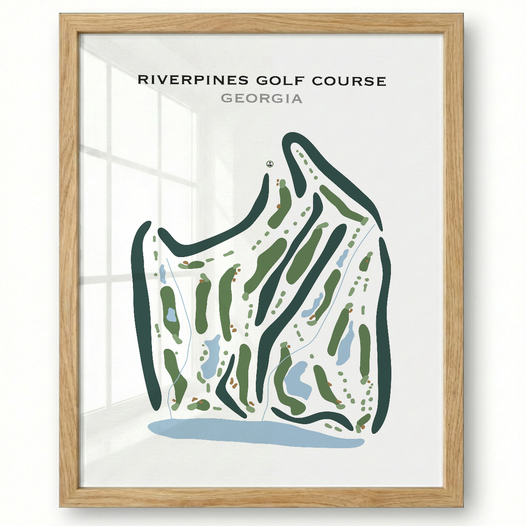 RiverPines Golf Course, Georgia - Printed Golf Courses