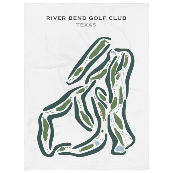 River Bend Golf Club, Texas - Printed Golf Courses