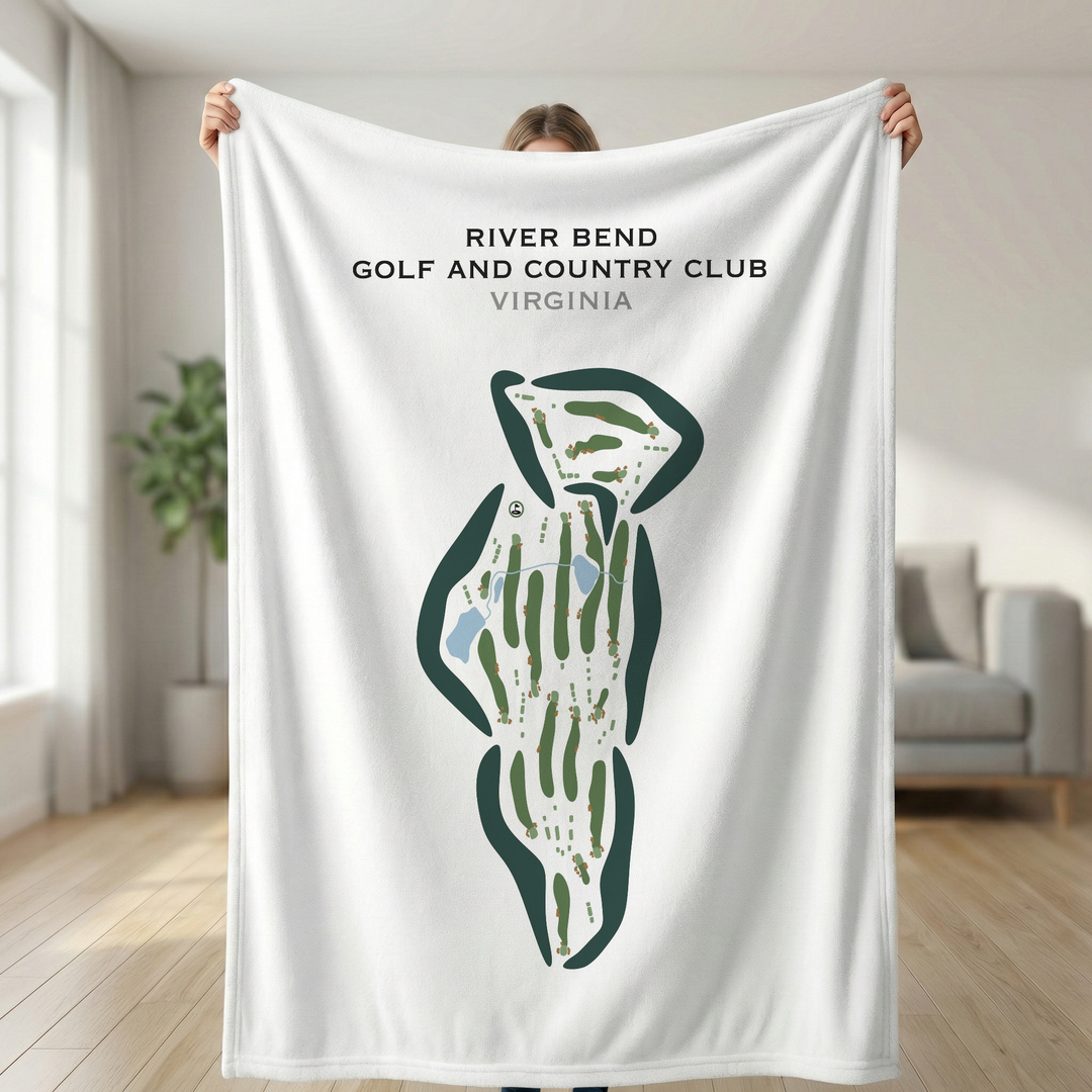 River Bend Golf & Country Club, Virginia - Printed Golf Course