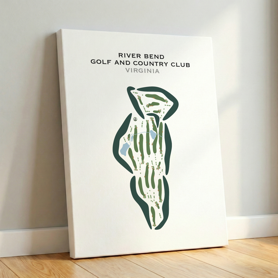River Bend Golf & Country Club, Virginia - Printed Golf Course