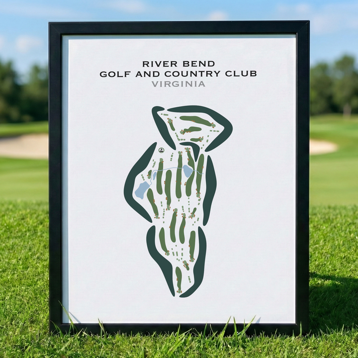 River Bend Golf & Country Club, Virginia - Printed Golf Course