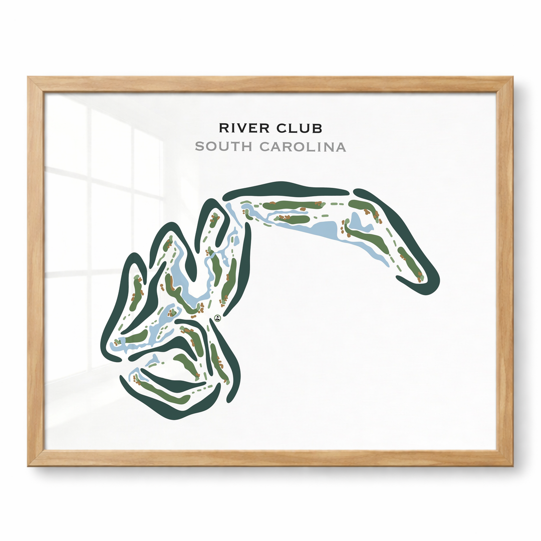 River Club, South Carolina - Printed Golf Courses