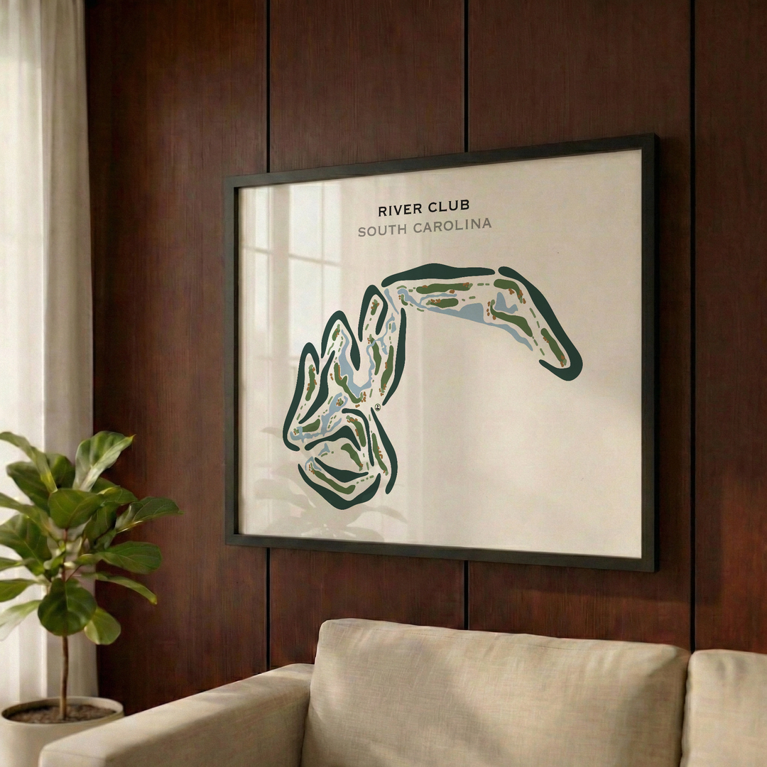 River Club, South Carolina - Printed Golf Courses