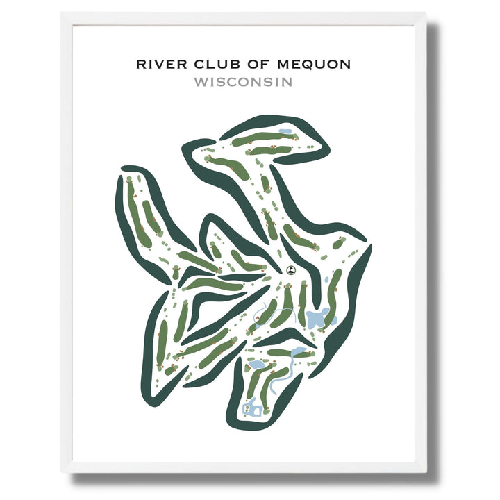 River Club of Mequon, Wisconsin - Printed Golf Courses