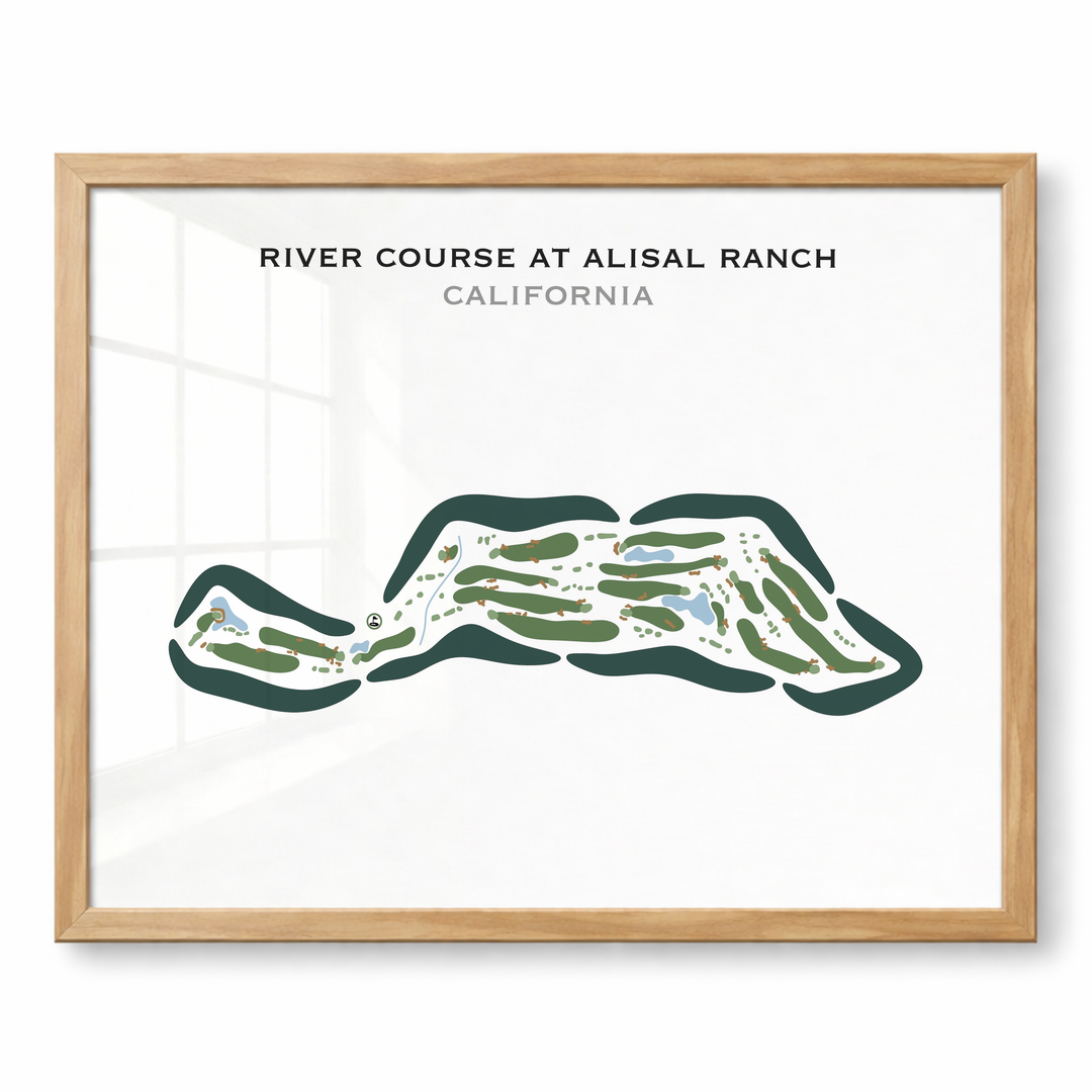 River Course At Alisal Ranch, California - Printed Golf Courses