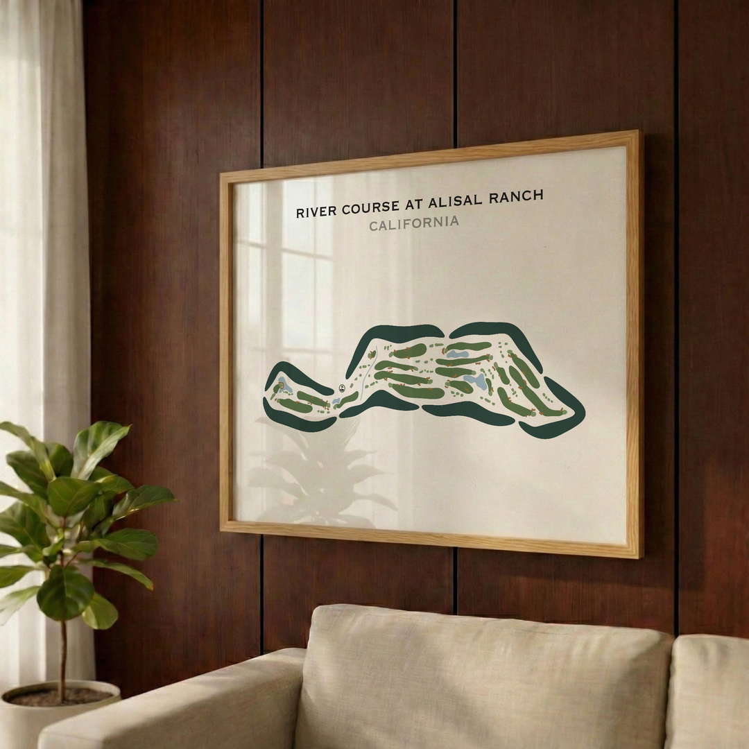 River Course At Alisal Ranch, California - Printed Golf Courses