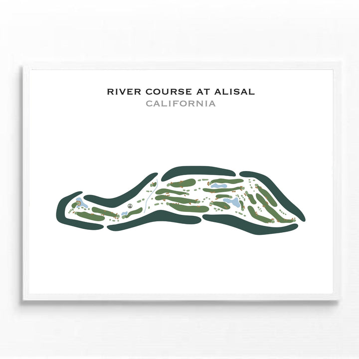 River Course At Alisal, California - Printed Golf Courses