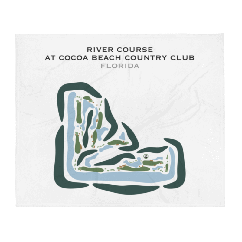 River Course at Cocoa Beach Country Club, Florida - Printed Golf Courses
