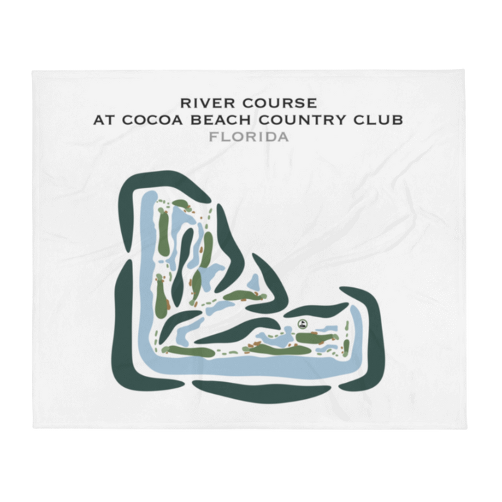 River Course at Cocoa Beach Country Club, Florida - Printed Golf Courses