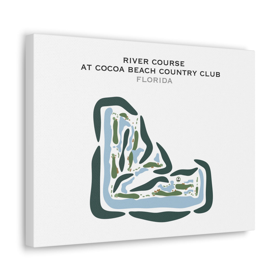 River Course at Cocoa Beach Country Club, Florida - Printed Golf Courses