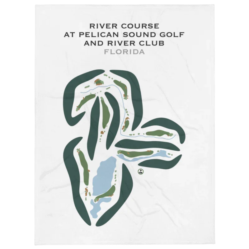 River Course at Pelican Sound Golf & River Club, Florida - Printed Golf Courses