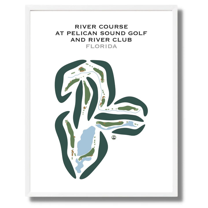 River Course at Pelican Sound Golf & River Club, Florida - Printed Golf Courses