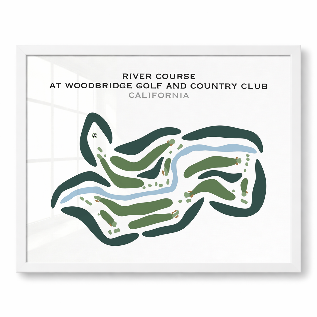 River Course at Woodbridge Golf & Country Club, California - Printed Golf Courses